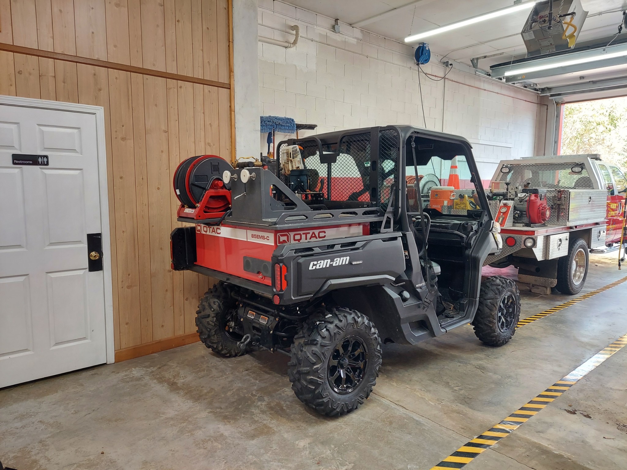 Riverview Fire Department ATV utility vehicle in the station bay